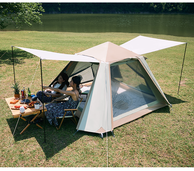 南极人帐篷户外野营加厚防雨防晒露营装备全套野外便携式室内用品折叠