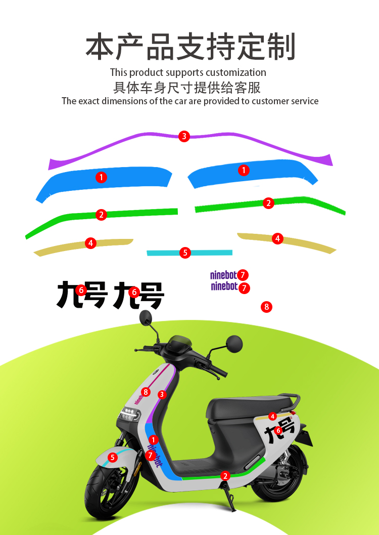 电动车贴膜方法图图片