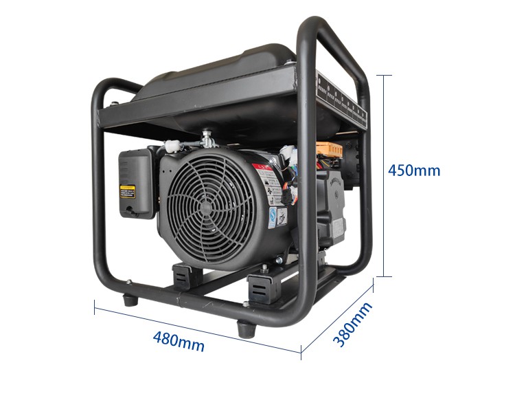 24v发电机直流车载充电宝便携式驻车汽油发电机24伏24v框架5kw手拉