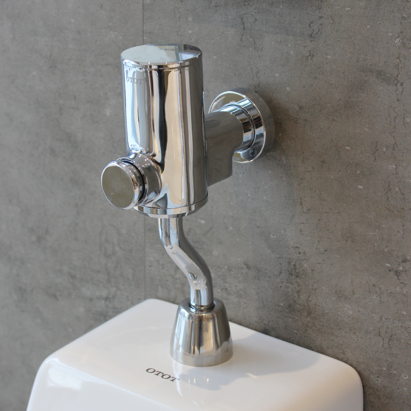 toto上进水小便斗冲水阀du602du602s冲水阀壁挂式小便器手动冲洗福信