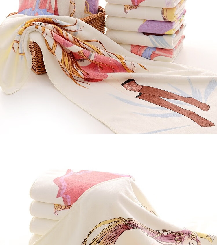 2021新品绅士变色毛巾碰到热水时崎狂三变色毛巾洗脸创意绅士日本贵妃