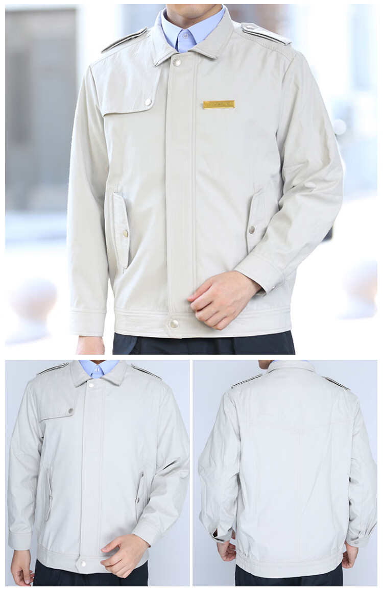 中国建筑工作服冬装中建夹克商务休闲纯色长袖外套中建ci工装定制