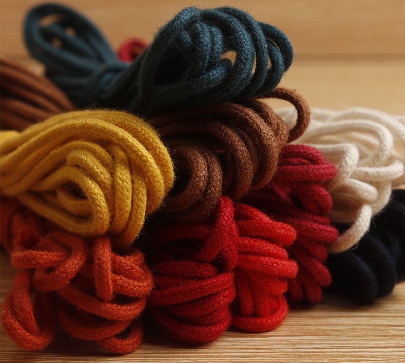 文玩线绳弹力 2mm纯棉文玩包芯棉绳彩色手工编织粗棉线绳佛珠手串线绳