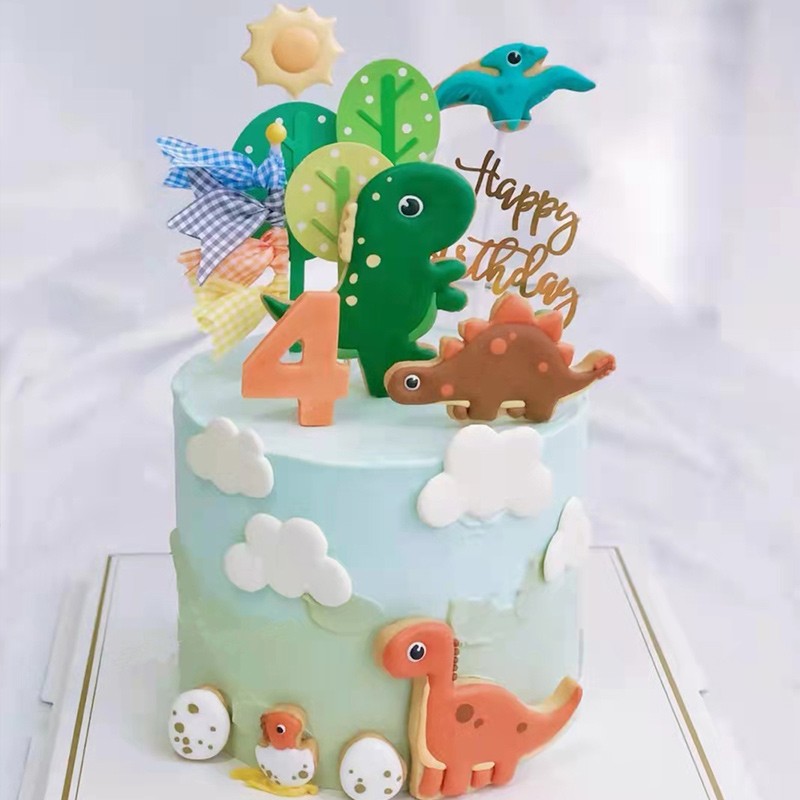 卡诺佳 恐龙生日蛋糕同城配送网红创意定制侏罗纪儿童卡通新鲜水果
