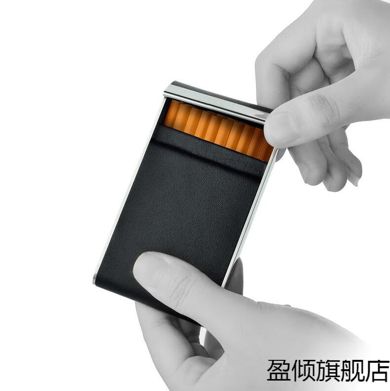 铝合金烟盒推拉丹麦vanlemn不锈钢烟盒男士20支装中支细支薄便携创意