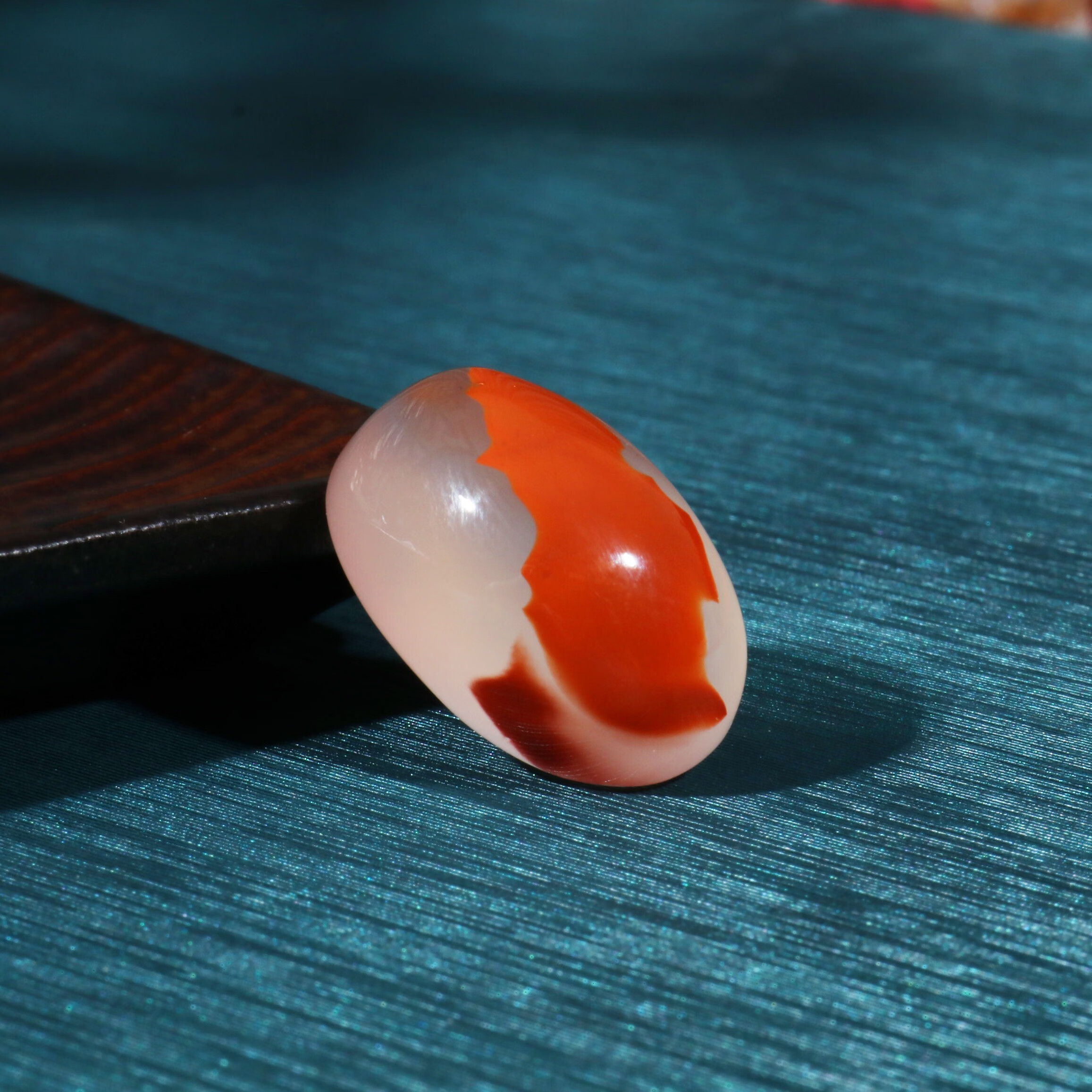 御大师天然川料南红冰飘戒面精品南红戒面飘红戒面收藏级男女款戒蛋面