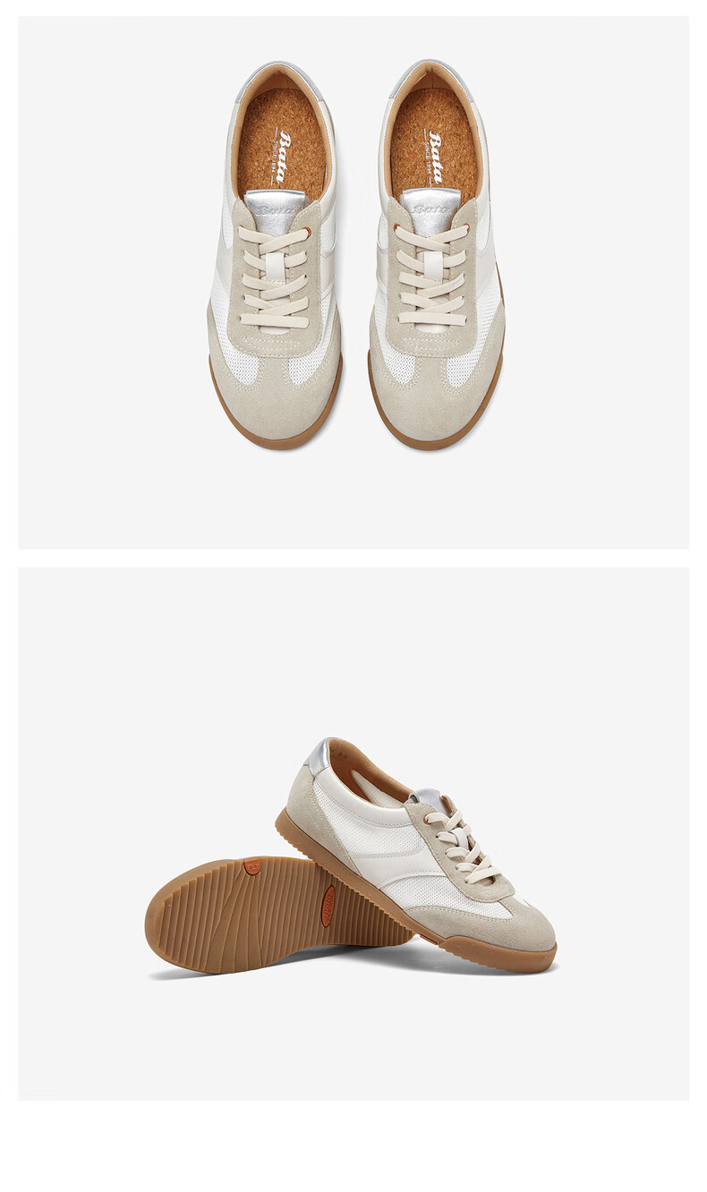 Bata Casual Shoes for Women, Cowhide And Sheepskin, Commuter Training Sneakers, ACO27BM4 6