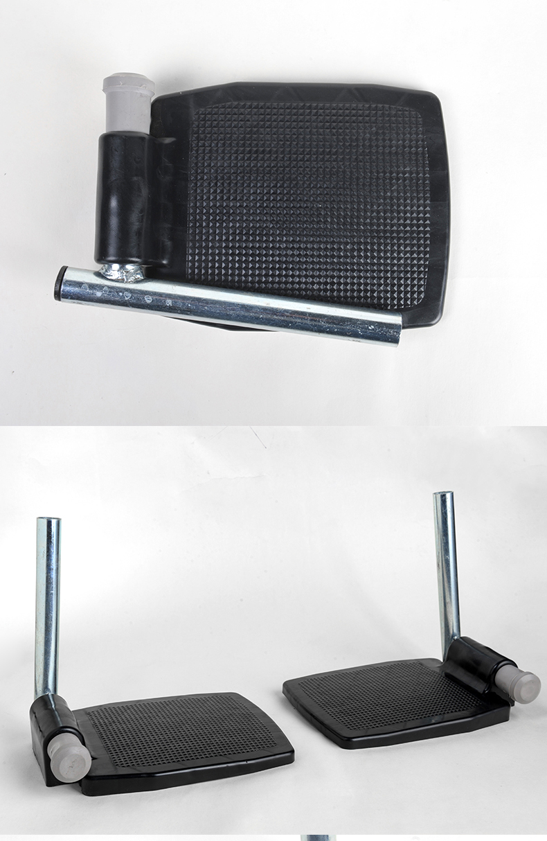 配件轮椅脚踏板原装带杆子通用折叠脚蹬塑料加厚踏板对尼龙脚踏板带