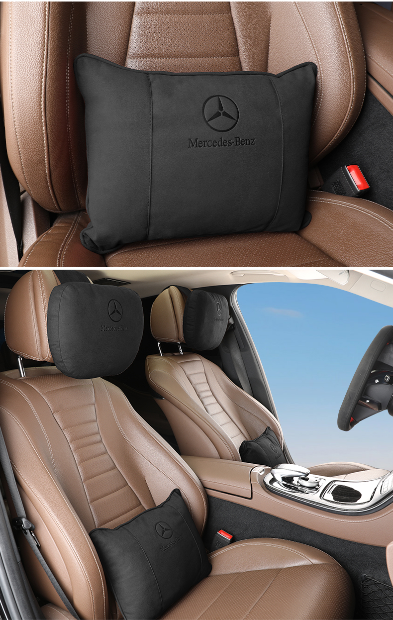 奔驰头枕 原装迈巴赫头枕s级原厂e300l/c200l/gle/glb/glc/c260l 翻
