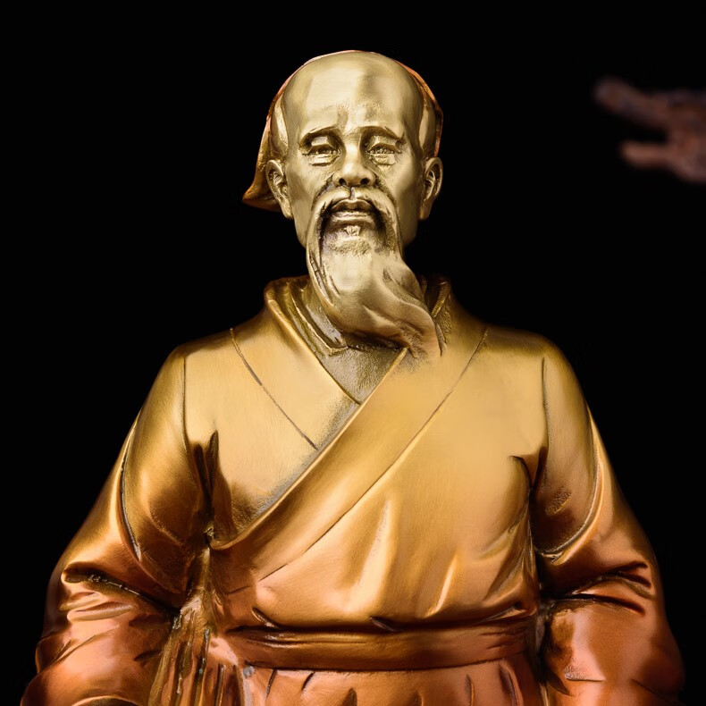 华佗摆件神医华佗铜像医圣悬壶济世妙手回春大号送名医礼物 彩铜神医