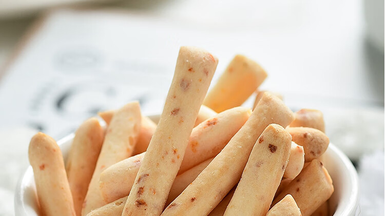 咸香牛奶芝士小脆条 奶香味小饼干罐装 营养休闲零食50g【图片 价格