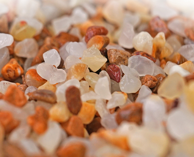 天然水晶沙鱼缸底沙河沙溪沙底砂白色石子彩色石头造景水草底床1kg包