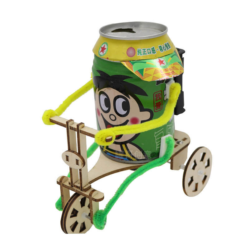 科技制作小发明变废为宝手工学生创意diy材料儿童环保小实验 幻影赛车