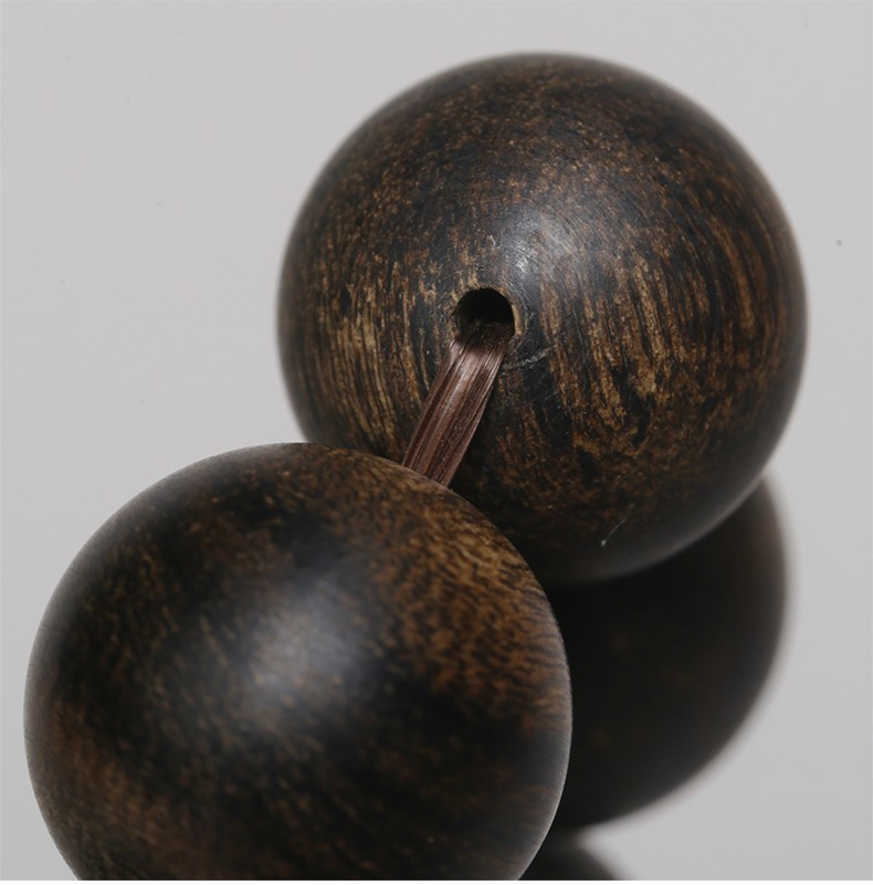 保真印尼达拉干 沉香手串沉水级奇楠满 黑油老料手链单圈圆佛珠 达拉