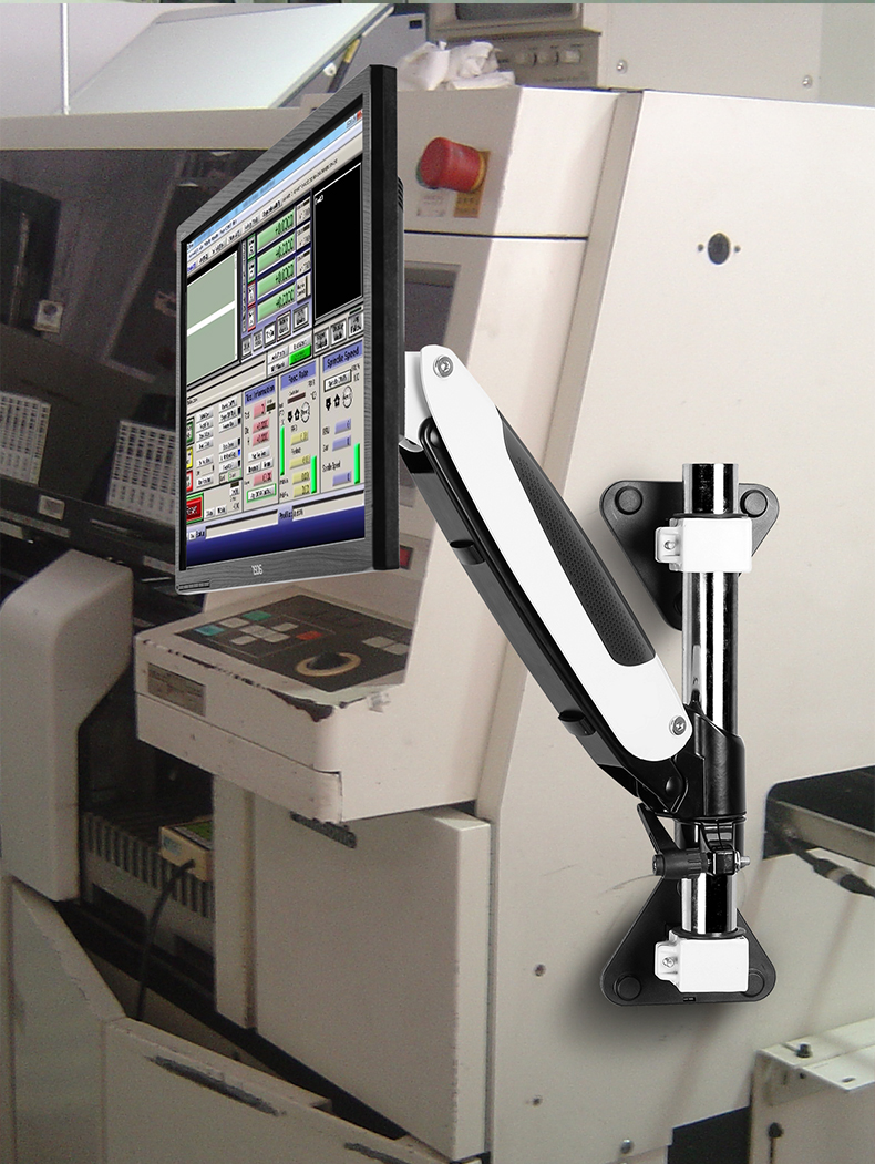 爱路华gm111me显示器支架工业设备机床电脑屏幕壁挂升降通用可旋转挂