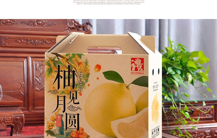 柚子包装盒空盒 红心柚子礼盒空盒子沙田柚子礼品盒文旦柚子包装箱子