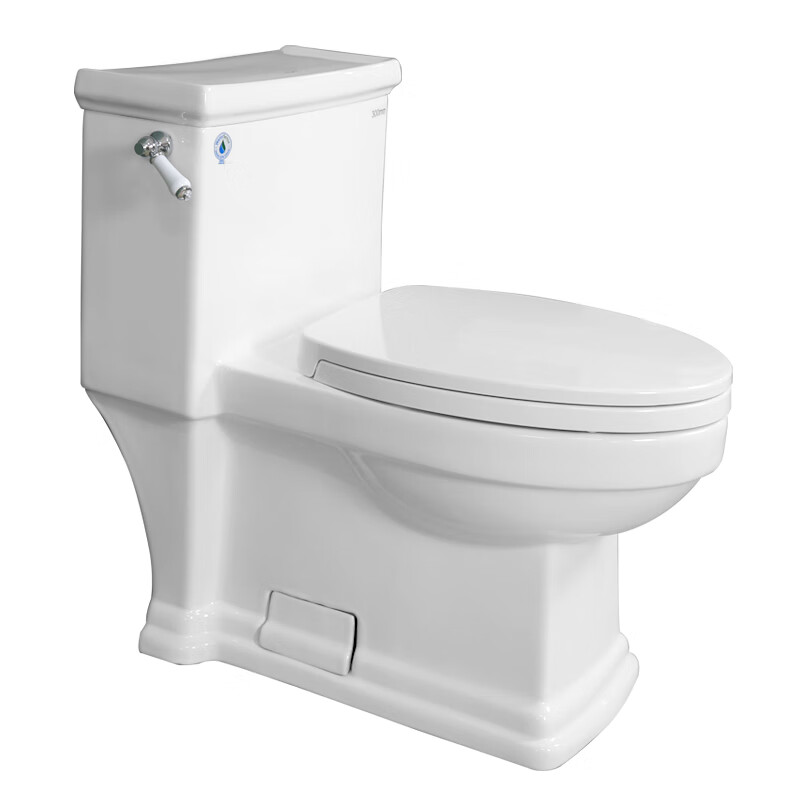 卫浴欧式复古马桶实木盖板卫生间美式古典豪华连体坐便器民宿单买智能