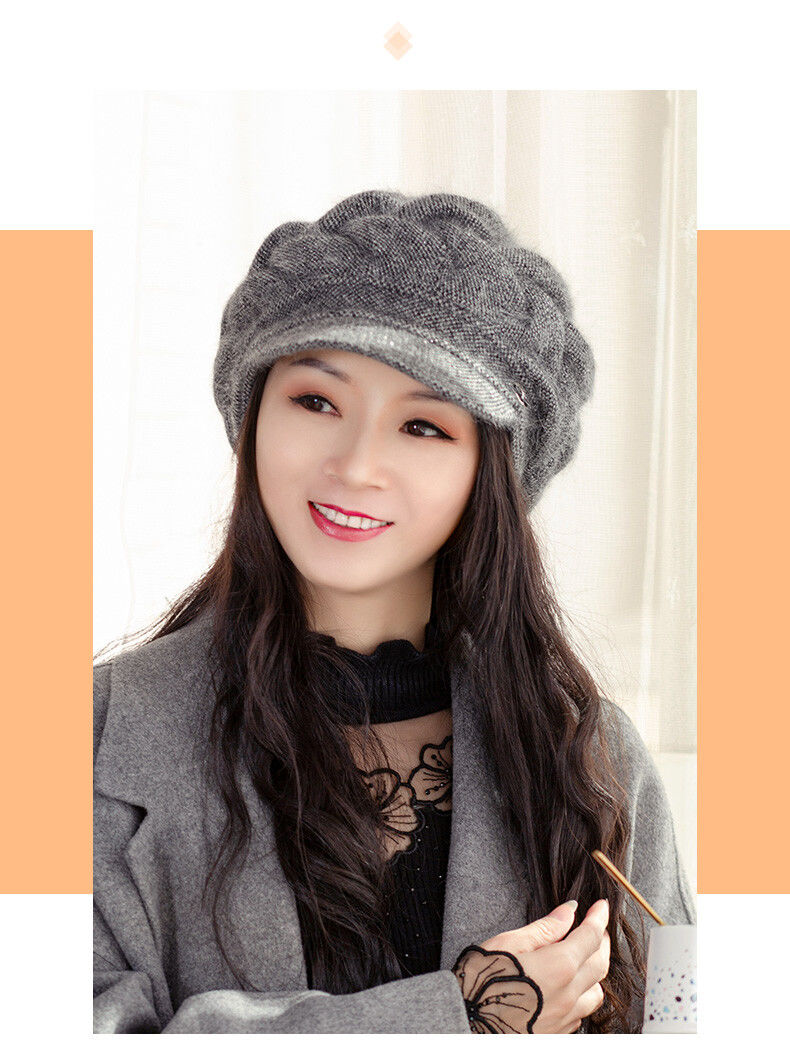 堆堆帽女秋冬帽子女秋冬百搭时尚洋气中年妈妈冬季女士加厚保暖贝雷