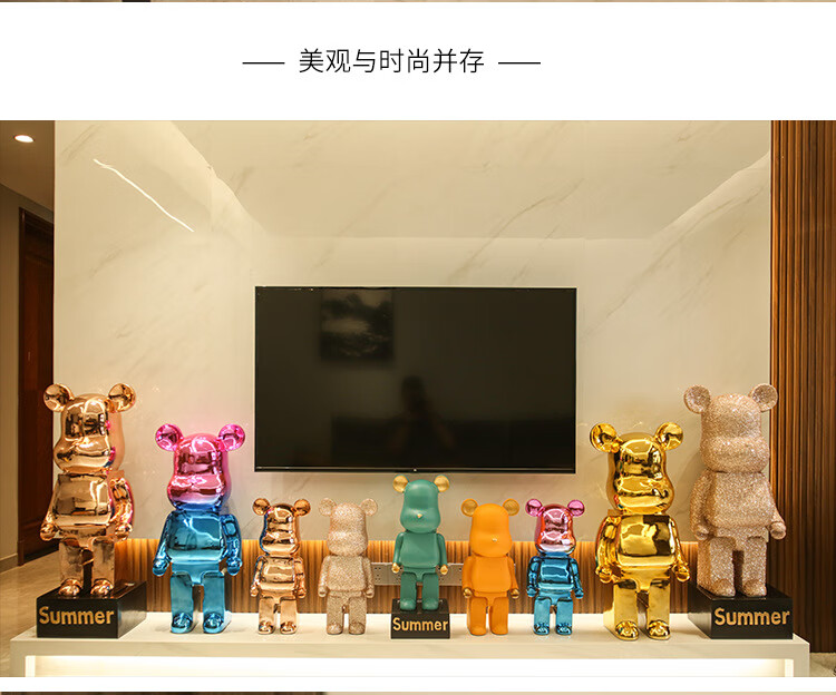 旗舰店商品编号:10043015714840商品名称:【创意落地摆件】暴力熊客厅