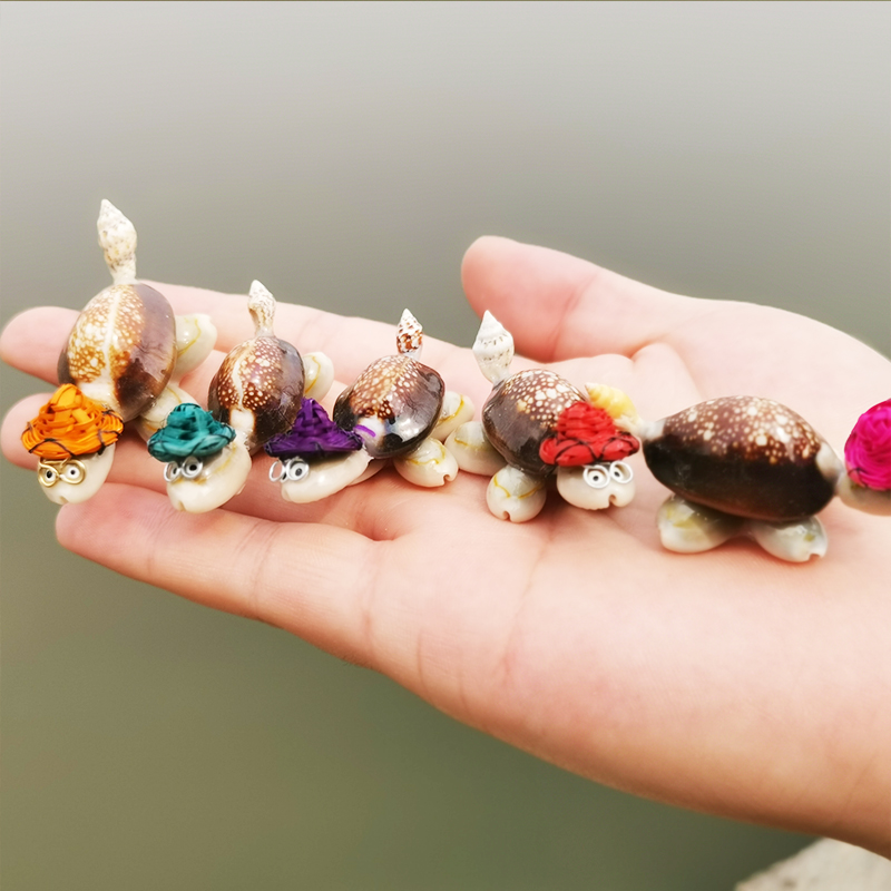 小米生态家居同款小海螺贝壳工艺品装饰地摊货源小乌龟摆件挂件海螺
