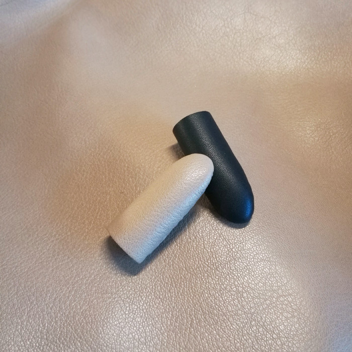 黑色皮手指保护套 断指指套 断指手套 指甲保护套 肤色手指套华智迈