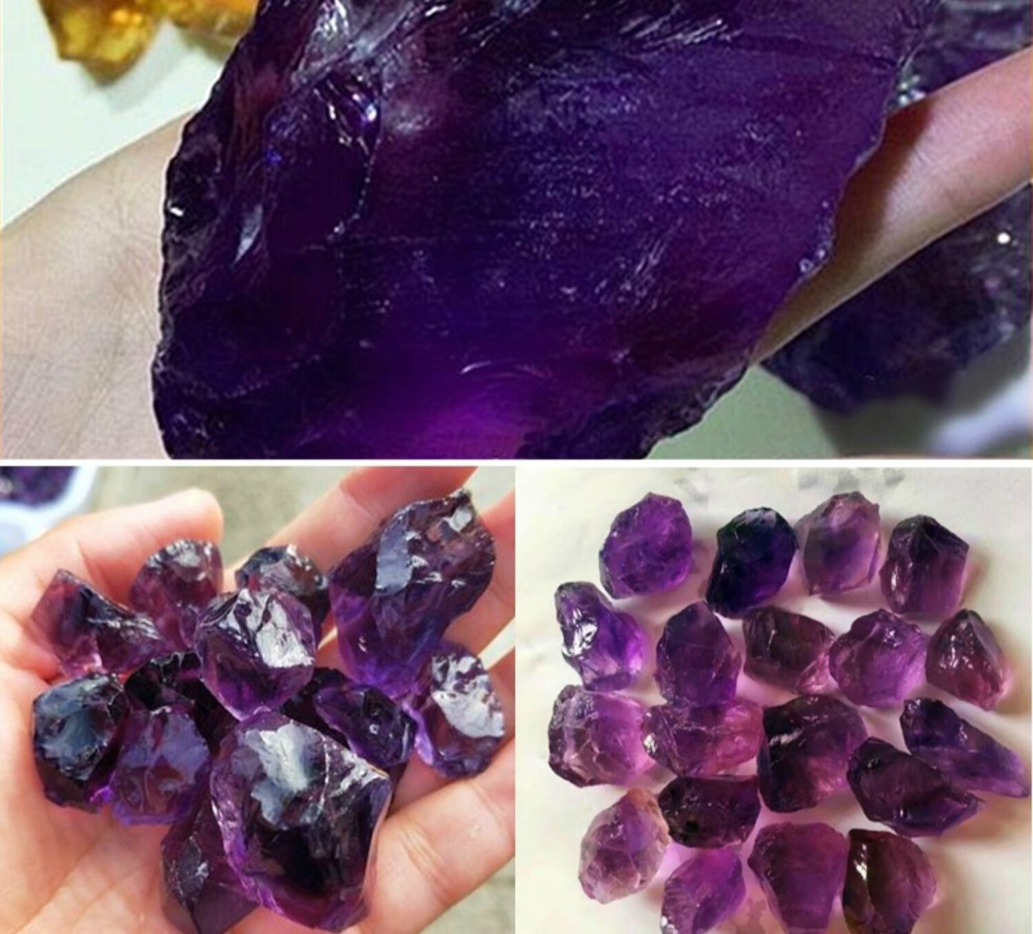 豪珠天然紫水晶手链紫罗兰色深紫水晶单圈手串紫水晶饰品女男款7a收藏