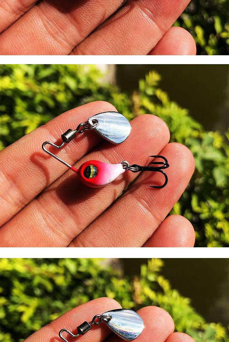 假饵路亚微物复合亮片迷你vib小暴豆丁爆星飞旋转钓鲈鱼翘嘴马口白条