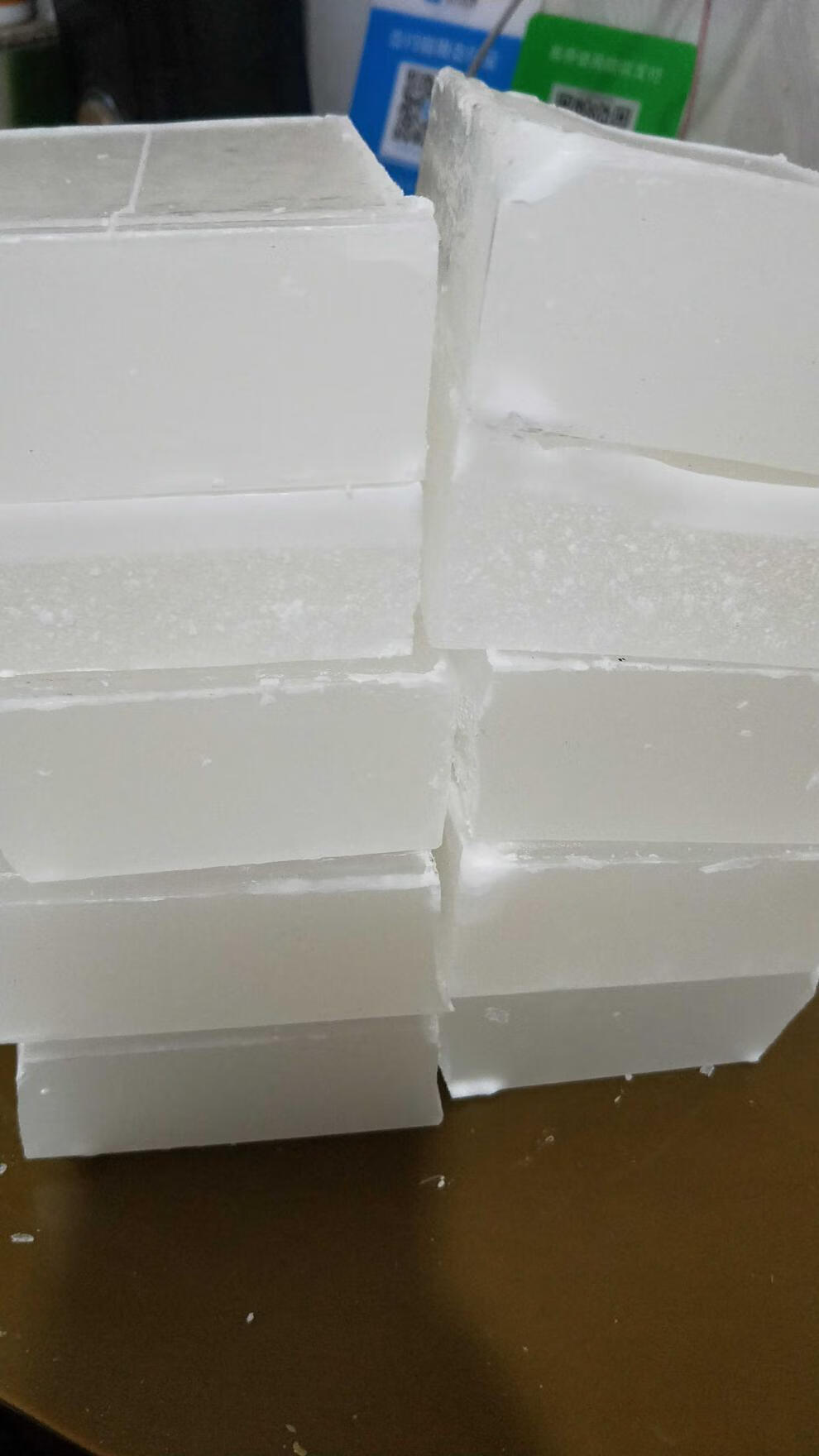 工业石蜡块工业用白腊固体58号全精炼石蜡润滑密封电子绝缘木材防潮5