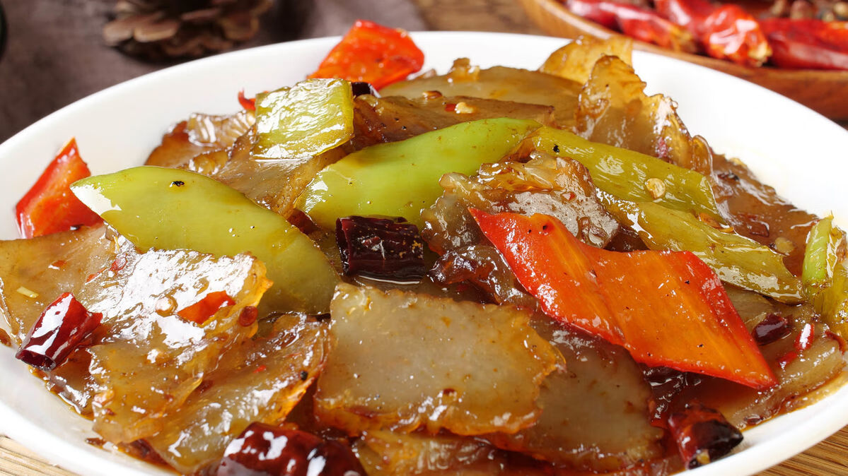 红薯焖子河南特产原味红薯焖子正宗禹州焖子皮扎烩菜真空包350克350克