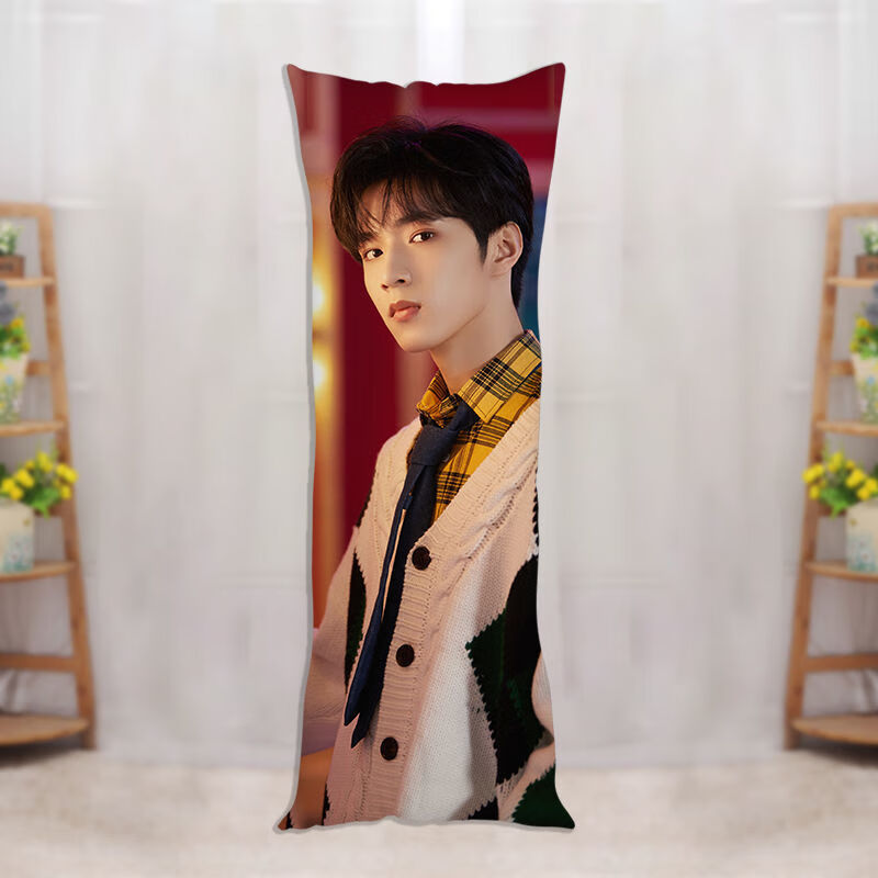 定制靠垫抱枕 刘耀文等身抱枕tnt时代少年团双人长条枕头周边礼物来图
