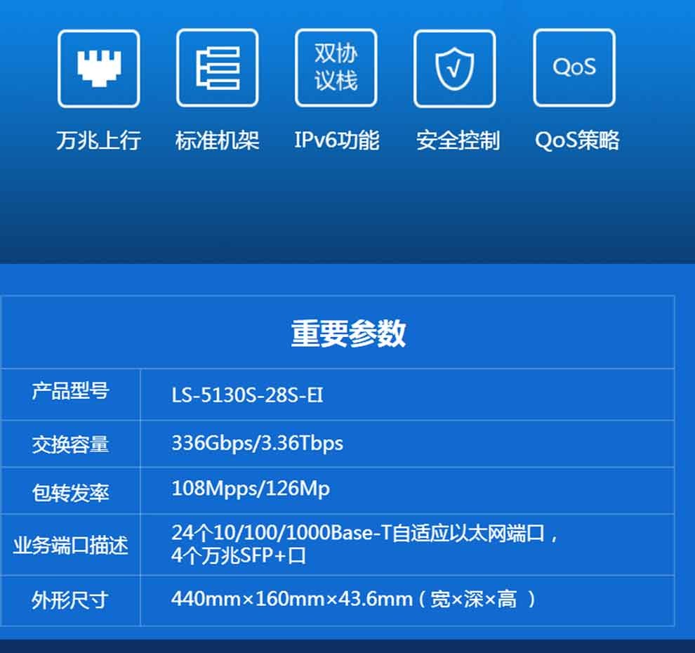 华三ls5130s28sei千兆二层智能增强型企业网管交换机支持vlan划分