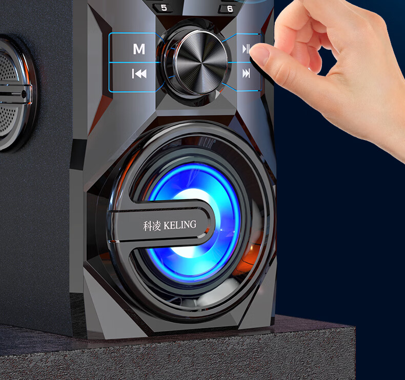 科凌k9移动手提广场舞音响带无线话筒便携式户外唱歌跳舞家庭k歌音箱