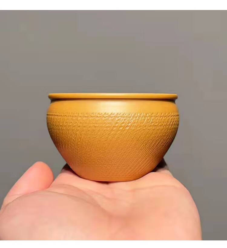 风水缸主人杯 龙泉青瓷黄灿茶具手工风水缸主人杯品茗杯男士功夫茶