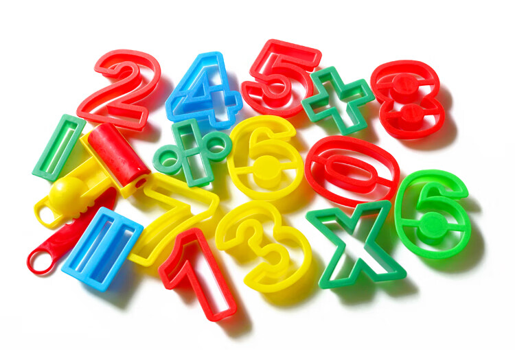 绿野客 橡皮泥模具形状 儿童字母彩泥数字符号印模立体几何工具3d手