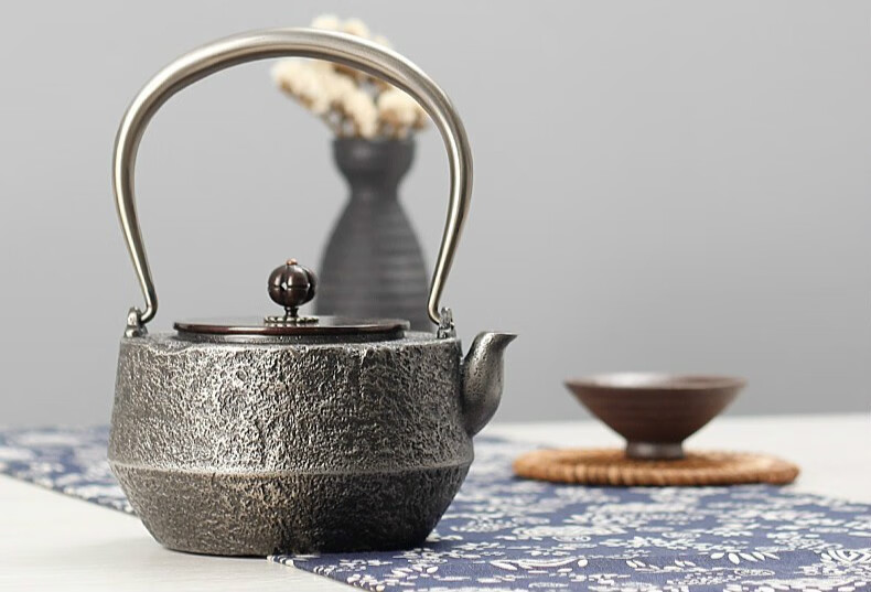 福格达日本砂铁壶原装进口纯手工铸铁泡茶烧水煮茶老铁壶煮茶器平肩岩