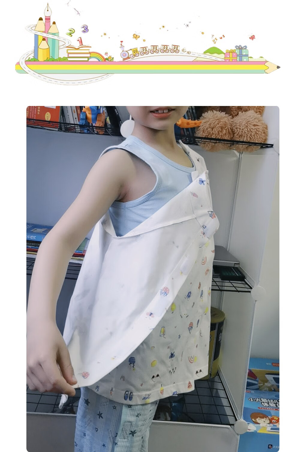 儿童手臂骨折衣服秋冬易穿脱护理服男孩女孩胳膊受伤打石膏方便穿脱