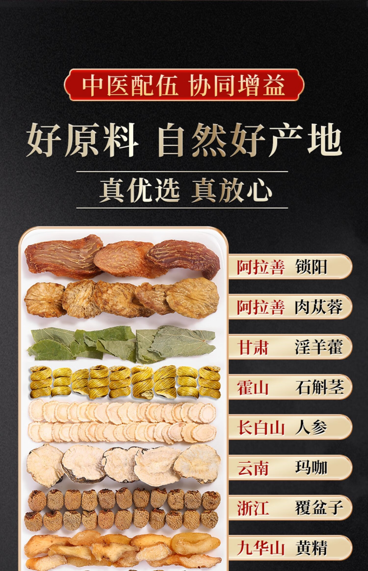 1160g肉苁蓉锁阳淫羊藿内蒙古非中药材泡酒药材水茶菟丝子超500g 尊享
