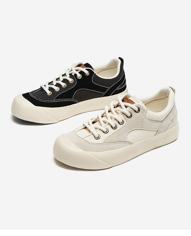 热风休闲鞋女2022年春季新款女士时尚休闲平底帆布鞋03米色40正码