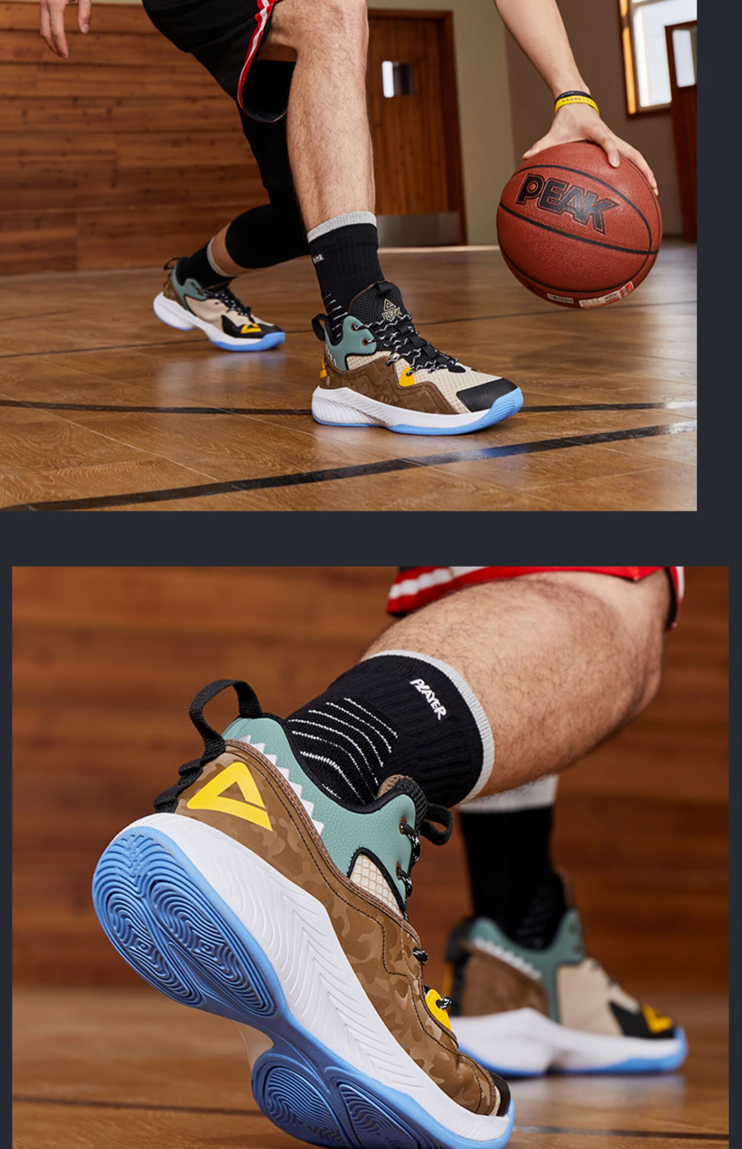 匹克篮球鞋男鞋2021秋季新款男士网面透气耐磨实战球鞋低帮运动鞋da