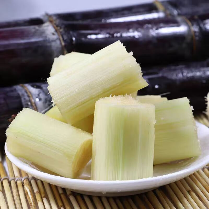 果农直发广西黑皮甘蔗当季新鲜水果红皮紫皮甜杆批发脆甜多汁9斤甘蔗