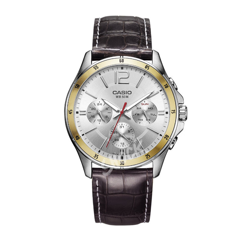 casio卡西欧 海外代购海外直邮 手表男休闲商务简约防水石英表男表mtp
