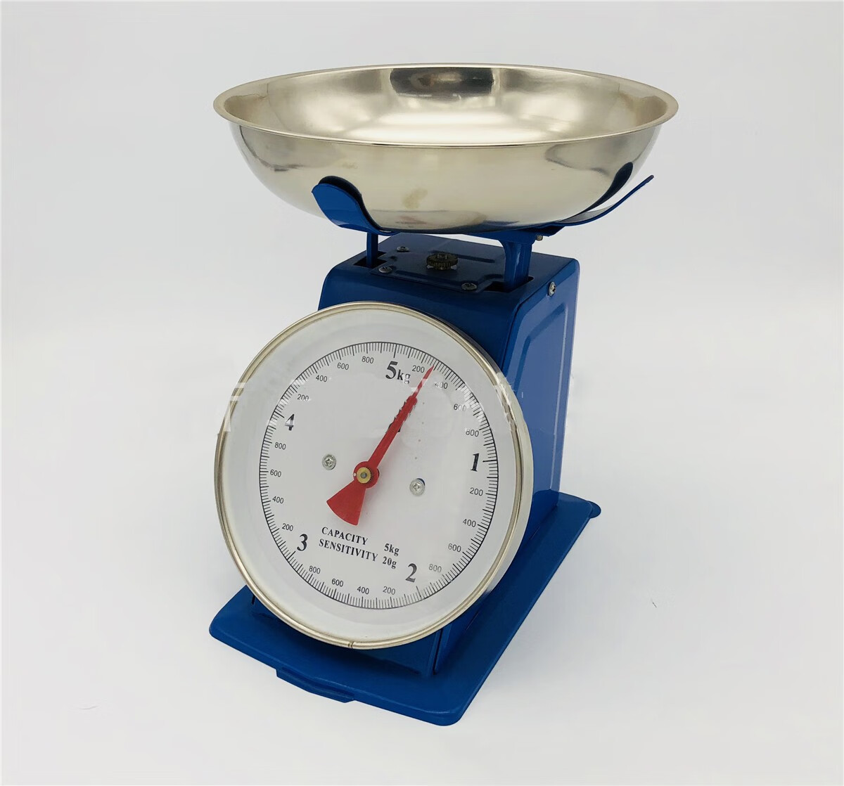 弹簧秤商用小型家用盘称公斤指针托盘秤老式机械厨房台称蓝色称重10