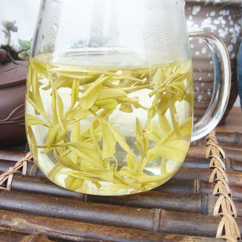 绿茶正宗春茶新茶叶罐装 黄金芽250克明前茶杯子 豆香口感浓【图片