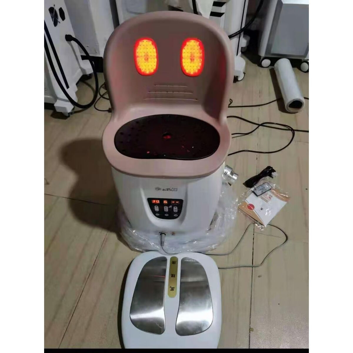 靠背坐灸仪熏蒸凳子家用养生仪干湿两用无烟温熏调理器康普来五代 坐