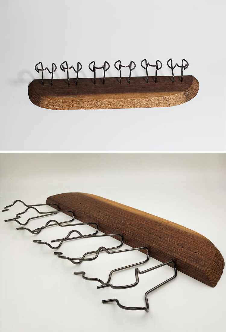 鸡翅木六位烟斗架实木烟斗架子烟斗座创意烟斗配件展示架多位 6位鸡翅