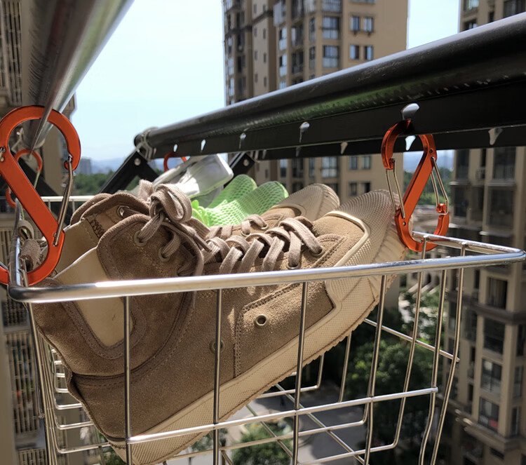 晒鞋神器户外高层阳台户外高层阳台外防风晒鞋架窗外不锈钢晾鞋子架