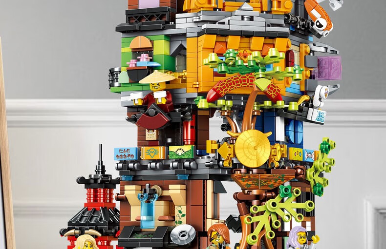 乐高幻影忍者花园2021年新品高难度巨大型拼装积木成人男孩子玩具幻影