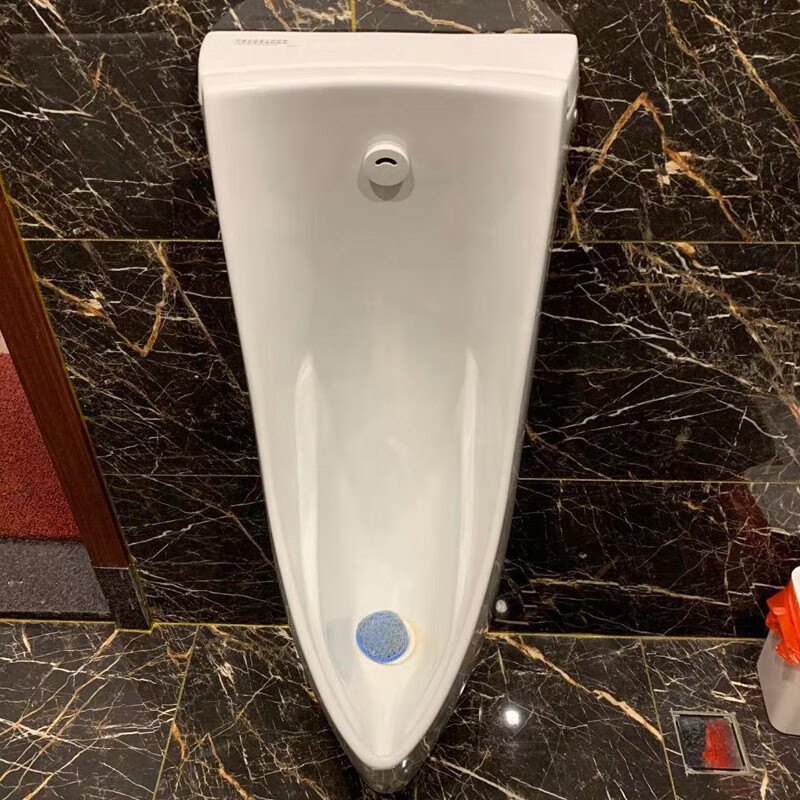 恒洁卫浴小便斗挂墙陶瓷小便池品牌卫浴 uwn180vb 601手按阀 货入户