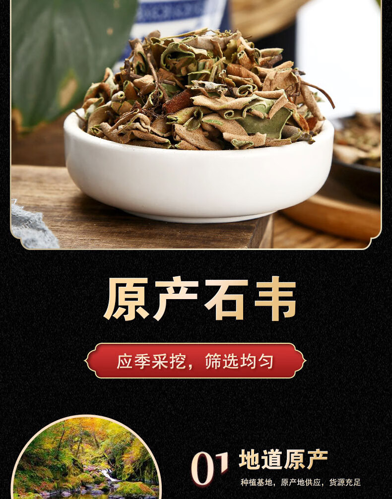 中药材 石韦 小叶石韦 石韦草 石背柳 石兰 散装500g克石伟草药【图片