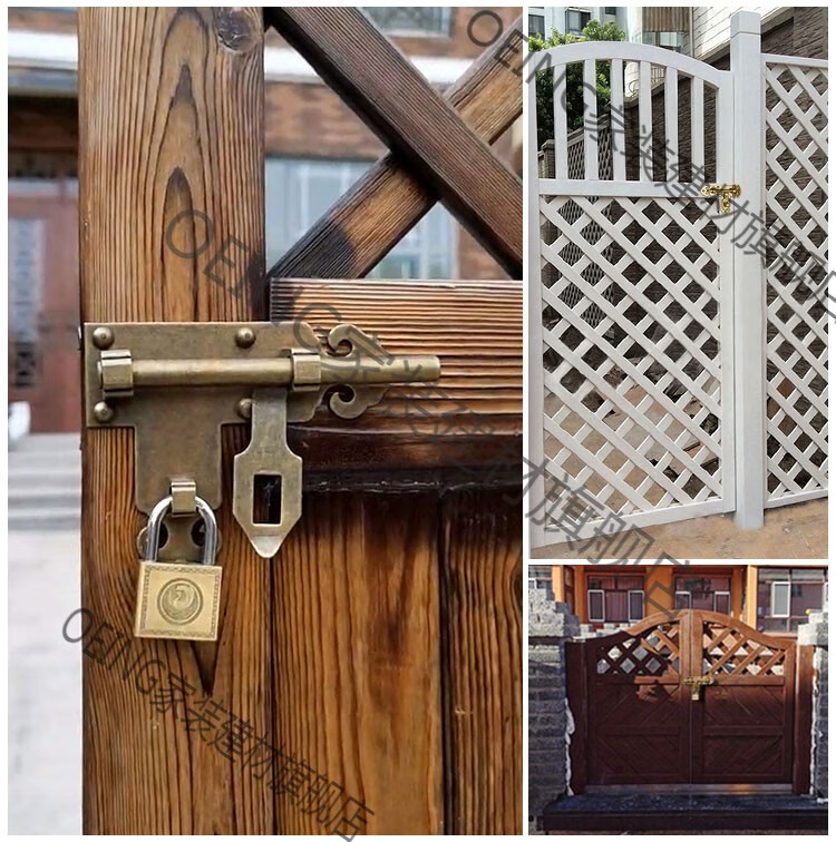 大门铜插销门栓中式仿古门栓锁门闩锁实木大门明插销防盗栓门栓扣t